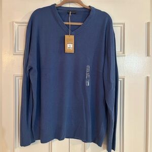 NWT Vintage Woolworth’s Men’s Blue Vneck Super Soft Sweater size XXL